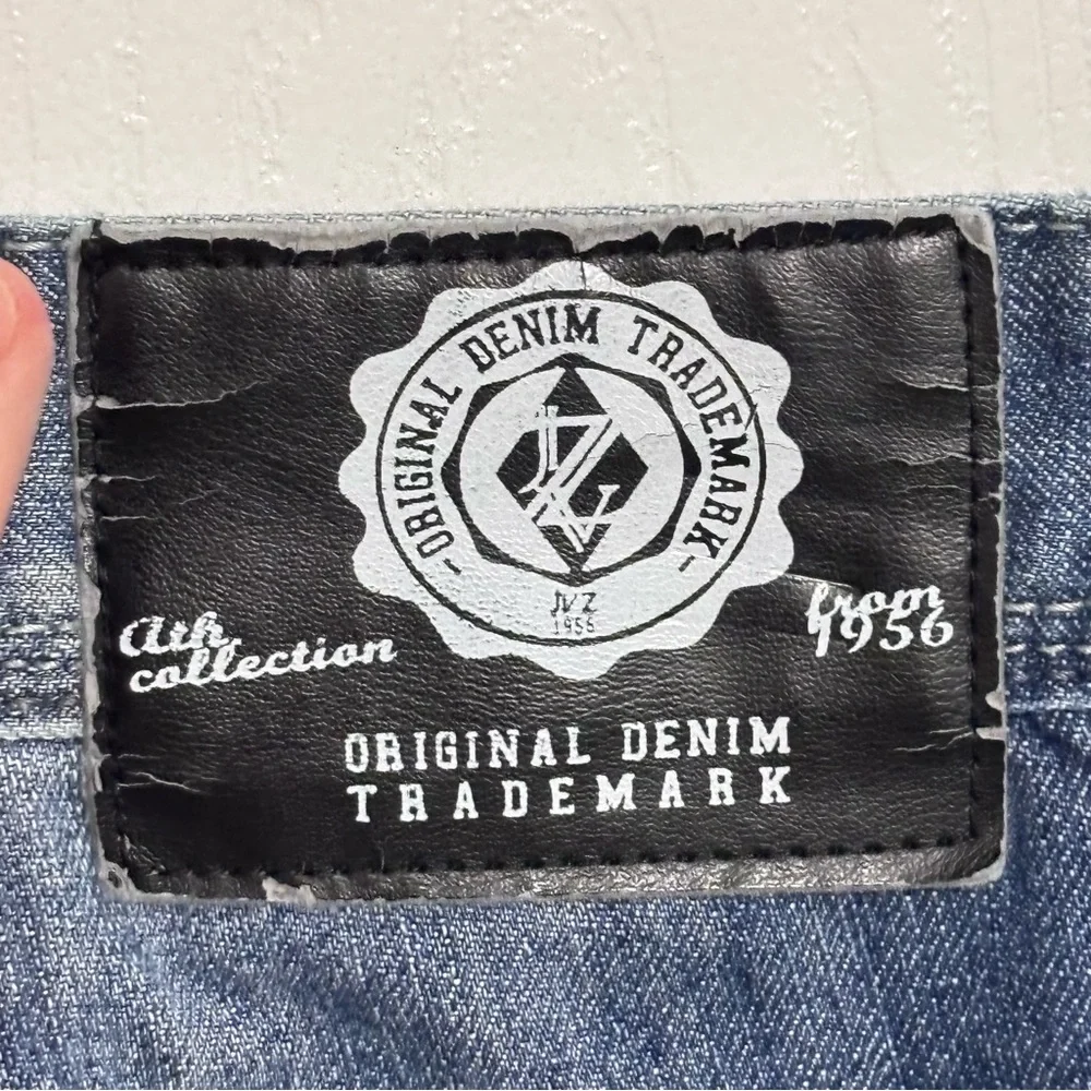 Original Denim Brand JVZ Men's Medium Wash Blue Denim Jeans Shorts Waist 31